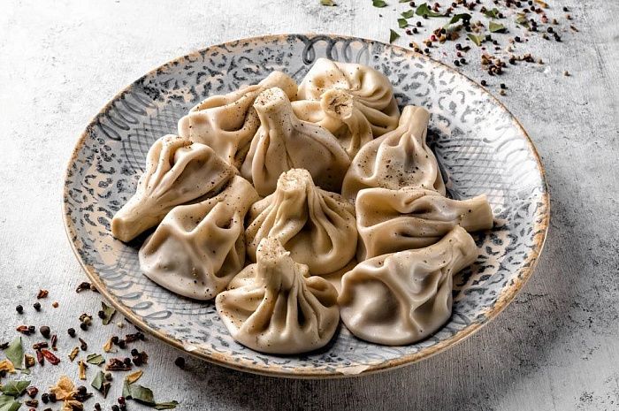 Кухня Кавказа: Грузинские хинкали с говядиной